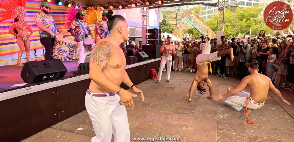 Capoeira en la Auckland Latin Fiesta, Nueva Zelanda - Ange Chile