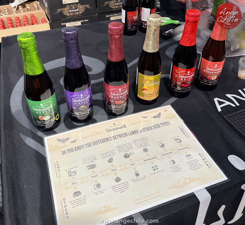 Tipos de cerveza lambic en el Auckland Food Show - Nueva Zelanda - Ange Chile